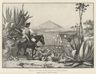 Fest des Heiligen Antonius in der Kapelle von San Antonio, Teneriffa
